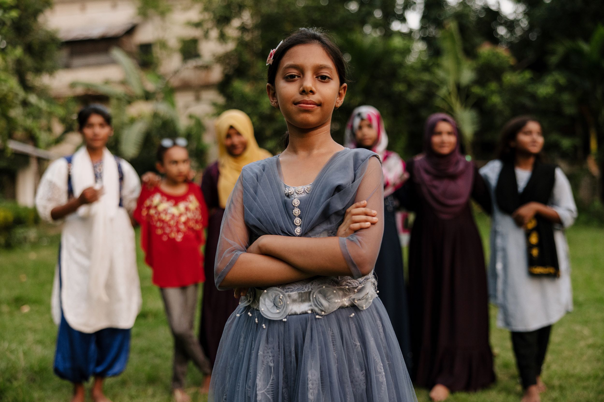 Sponsored girls in Bangladesh